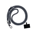 thumbnail image 1 of Correa de soporte de protección contra caídas para teléfono, parche de cordón grueso multiusos de 0,6mm negro gris perfke Correa de cordón para teléfono, 1 of 9