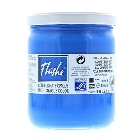 Cobalt Matte - Lefranc & Bourgeois Flashe Matte Artist's Color, 400ml, Cobalt Blue