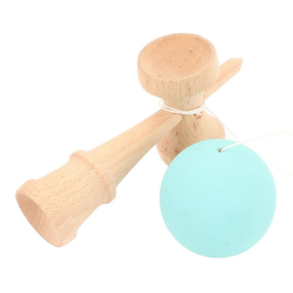 Jouet Kendama en Bois Kendama Portable Améliore la Coordination Main-Œil avec Ficelle pour Amusement Intérieur et Extérieur