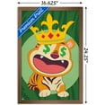 thumbnail image 3 of Tiger with Crown Wall Poster, 14.725" x 22.375", Framed, 3 of 3