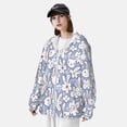 thumbnail image 3 of Lsque Rabbit And Floral UPF 50+ Lightweight Sun Protection Men's Women's Long Sleeve Shirt, Hoodie Performance -X-Large, 3 of 9