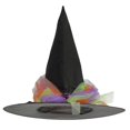 thumbnail image 1 of Halloween Witch Hat Fashion Decoration For Costume Accessories In Purple Color Suitable For Adults 1Pcs, 1 of 2