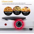 thumbnail image 5 of LASIEYO 2000W Portable Electric Double Burner, Dual Flat Electric Stove Burner Hot Plate for Cooking Kitchen Dorm Camping, White, 5 of 10