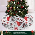 thumbnail image 6 of FMSHPON Snowflake Santa Xmas Tree Xmas Christmas Tree Skirt Stand Mat for Holiday Party Decoration Indoor Outdoor 36 inches, 6 of 6
