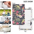 thumbnail image 3 of SKYSONIC Toucan Parrot Tropical Patterned Hand Towels 2 PCS, Cotton Bath Towel for Drying Face Hands Body ,Absorbent Lightweight Towels for Bathroom Ktichen Travel Gym, 16"x28", 3 of 7