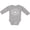 AC-Heather Grey, variant on Airplane Future Pilot Boys or Girls Long Sleeve Baby Bodysuit