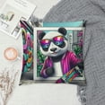 thumbnail image 2 of Orinice Cool Panda Skateboarder Graffiti Graphic Decorative Men Women Boy Girl Room Cushion Throw Pillow Cover for Home Couch Living Room Bed Sofa 20x20in, 2 of 5