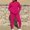 Hot Pink, variant on Swuxness Women Casual Long Sleeve Two Piece Set, Women Straight Leg Pants Sets, Women's Solid Color Comfortable Casual Lightweight Soft Sports Outfit Sets Mint Green, M