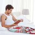 thumbnail image 5 of Logiee Christmas Print Pajama Pants for Men,Men’s Pajama Bottoms,Mens PJ Pants with Pockets & Button Fly-Medium, 5 of 6