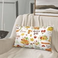 thumbnail image 4 of Plush Throw Pillow Covers, Hello Fall Autumn Is Here Pillow Cases with Invisible Zipper, Breathable Microfiber Pillow Cases Standard Size for Sleeping Bedroom Sofa Living Room 14x20, 4 of 5
