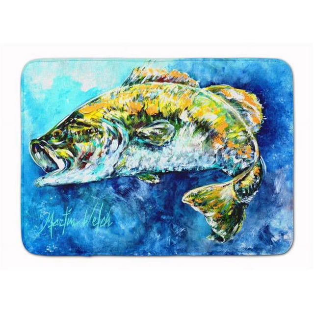 Carolines Treasures MW1210RUG Bobby Bass Machine Washable Memory Foam Mat