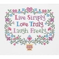 thumbnail image 2 of Janlynn Counted Cross Stitch Kit 8"X7"-Live, Laugh, Love (14 Count), 2 of 2