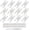 White, variant on 6 Pack H-Shape Cabinet Hinges, Hammercraft Flush Door Hinge for Kitchen Cupboard Wardrobe (Black)