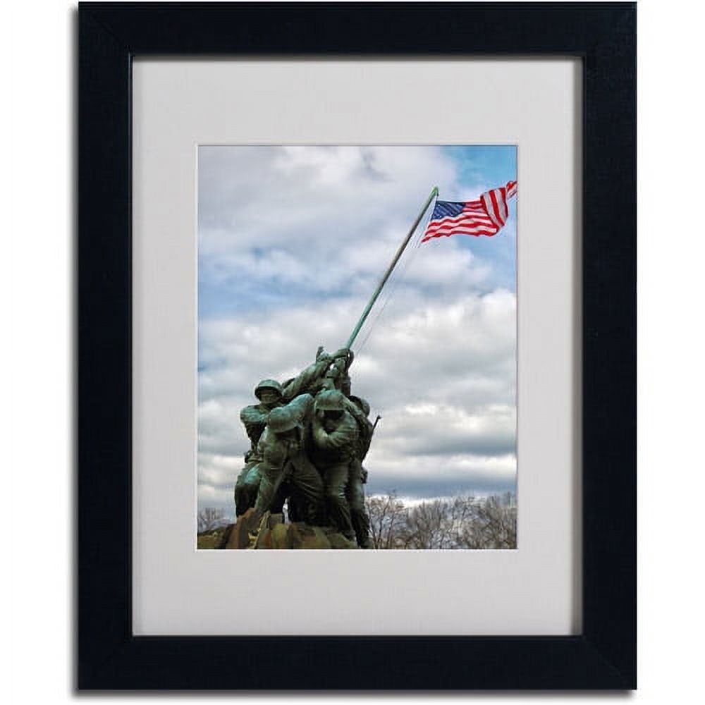 Trademark Fine Art "Marine Corps Memorial 2" Matted Framed Art by CATeyes