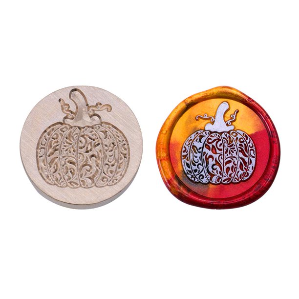 2uds. Cabeza redonda de sello ornamental DIY Halloween para invitaciones de boda (wsj18)