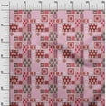 thumbnail image 3 of oneOone Cotton Cambric Maroon Fabric Patchwork Dress Material Fabric Print Fabric By The Yard 42 Inch Wide-TS, 3 of 6