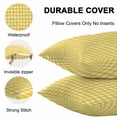 thumbnail image 5 of Outdoor Waterproof Throw Pillow Covers Set of 2 Yellow Buffalo Plaid Decorative Pillowcases Lumbar Outdoor Pillows Cushion Case 20x12 Inch Pastoral Checkered Patio Pillows for Couch Sofa Bed Garden, 5 of 9