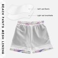 thumbnail image 3 of FORMRS Boys Swim Trunks Quick Dry Mesh Liner Boardshorts Sizes XS-XL, Pink Skates, 3 of 7