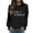 A Black, variant on Sweatshirt for Women Fall Dance Mom Print Casual Crewneck Sweatshirt Long Sleeve Basic Pullover Top Cozy Lounge Wear Crewneck Sweatshirt Black L