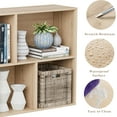 thumbnail image 7 of ANHDAH 5-Cube Storage Organizer & Bookcases, Closed Back Display Shelves for Living Room, Bedroom, Home Office, White Oak, 7 of 7