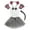 Gray, variant on Petitebelle Mouse Headband Bowtie Tail Gloves Tutu Shirt 6pc Costume (Gray, 3-4 Years)