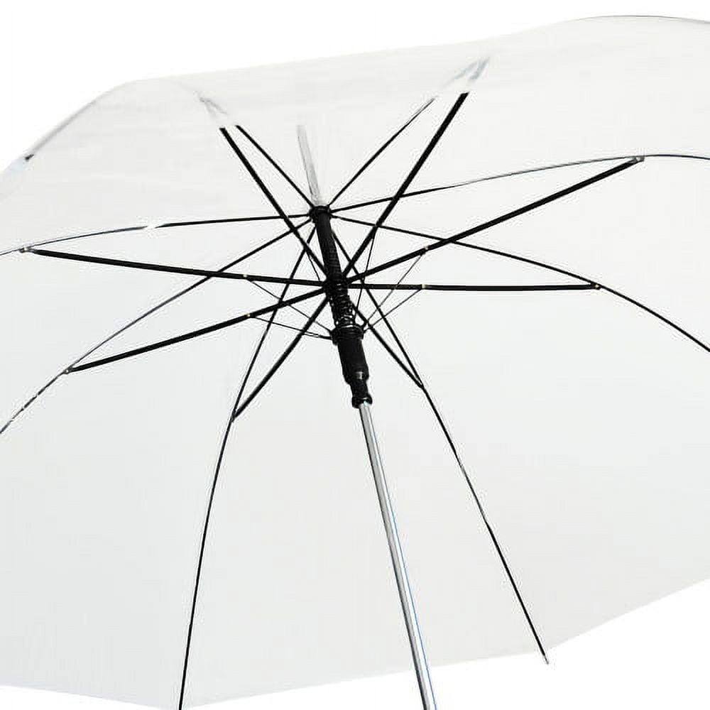 Barton Outdoors™ 48" Auto-Open Clear Transparent Rain Umbrella, Regular Adult Size, 6 Pack