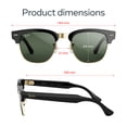 thumbnail image 5 of Ray-Ban Meta Audio Clubmaster, Shiny Black on Gold, Transitions® Lenses, 5 of 6