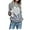 Grey, variant on Women Sweaters Heart Front Crew Neck Long Sleeve Knitted Pullover Fall Winter Sweater