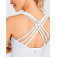 thumbnail image 3 of CRZ YOGA Strappy Longline Sports Bras for Women Wirefree Padded Yoga Cropped Tops, 3 of 5