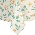 thumbnail image 6 of Unique Bargains Rectangle Polyester Waterproof Wrinkle Resistant Washable Soft Tablecloth Loquat 55x79 Inch, 6 of 7
