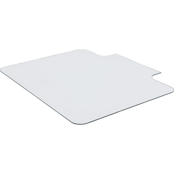 Lorell, Glass Chairmat with Lip, 1 Each, Clear
