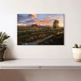 thumbnail image 2 of Elephant Stock Moulton Barn Sunset Scene Wall Art - Horizontal Canvas Wall Art - Living Room Wall Decor - Nature Canvas - Blue And Green Decor - 12" x 8", 2 of 8
