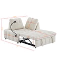 thumbnail image 2 of 3 in 1 Sleeper Sofa Couch Bed, Velvet Convertible Loveseat Sleeper Sofa Bed with USB Port, Swivel Phone Holder, Removable Backrest for Living Room, 2 of 8
