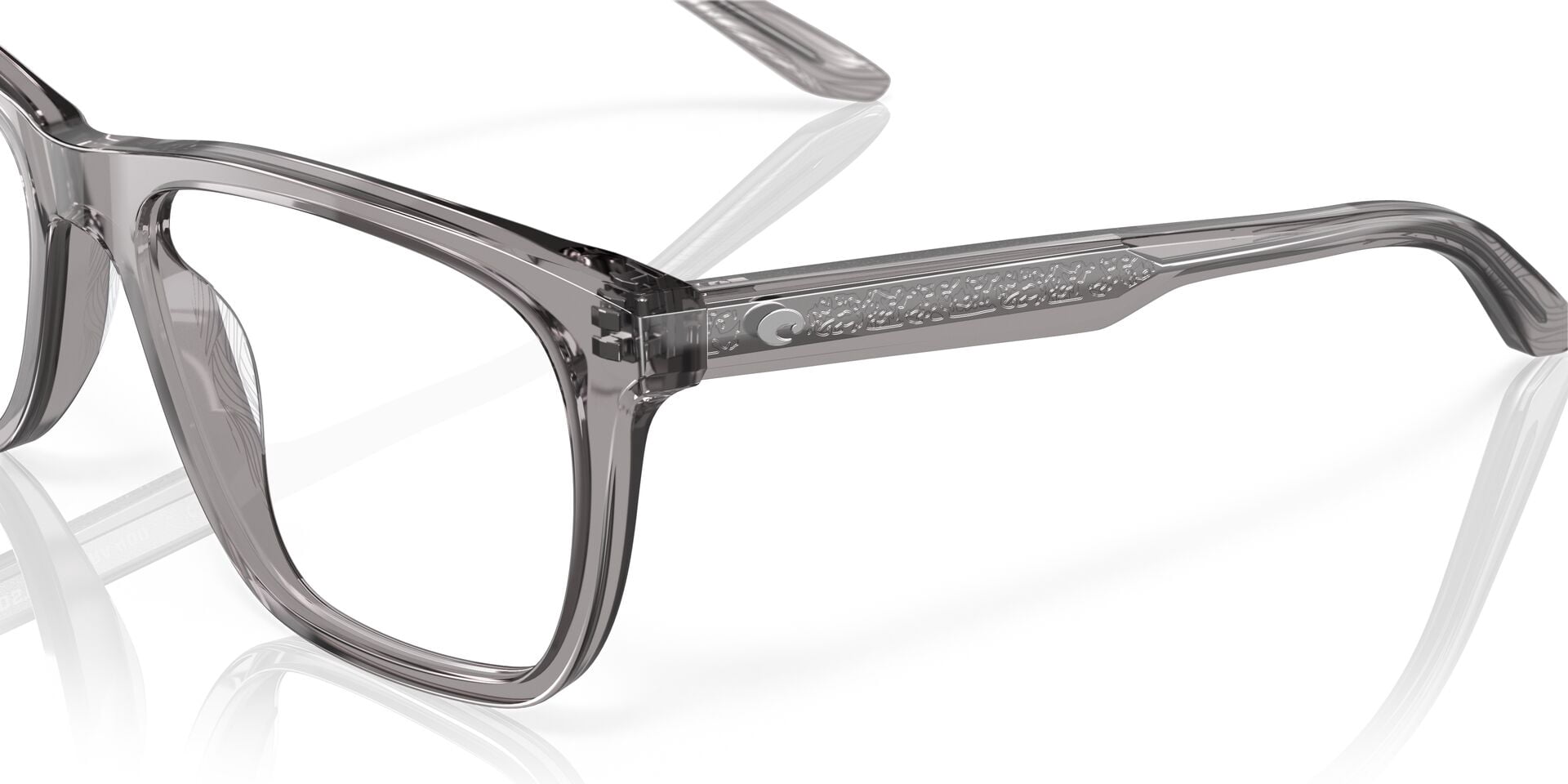 Costa Del Mar MRA 400 Eyeglasses, Size 57 Smoke Crystal Optical Frames with Demo Lenses