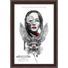 The Hunger Games Mockingjay 28x40 Large Walnut Ornate Wood Framed Canvas Movie Poster Art