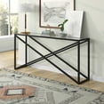 thumbnail image 2 of Henn&Hart 64" Black Console Table, 2 of 8