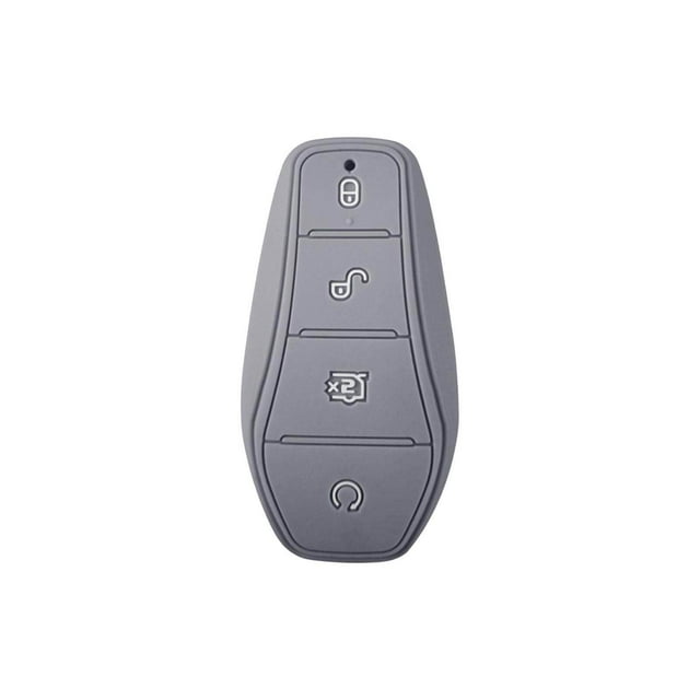 facefd Silicone Car Key Case Cover for Byd Atto 3 Replacement High Quality Gray