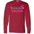 thumbnail image 3 of Inktastic Little Miss Sassy Pants, Hearts - Pink Blue Long Sleeve T-Shirt, 3 of 5