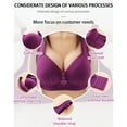 thumbnail image 5 of Fanxing Bra Under $10 Bras for Women Plus Size 2025 Breathable Cool Liftup Air Bra Comfortable Underwire Bralettes Mesh Full Support Sports Bra 0 Purple,XXL, 5 of 8
