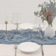 thumbnail image 3 of Cheesecloth Table Runner Boho Gauze Cheese Cloth Table Runner Rustic Sheer Runner Long For Wedding, 3 of 5