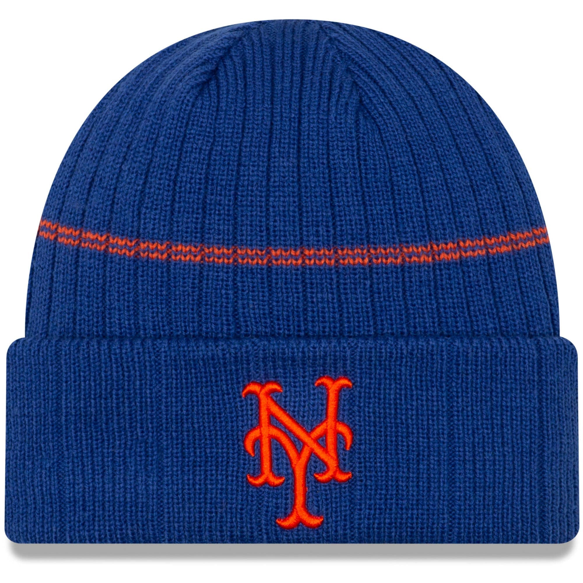 New York Mets New Era Primary Logo OnField Sport Cuffed Knit Hat