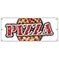 thumbnail image 2 of 36 "x96" Pizza Bannière Signe Boutique Place Frais Chaud Signes sous Tranche, 2 of 4
