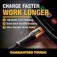 thumbnail image 3 of Cable de carga DEWALT USB C a USB C 1,8 m para iPhone MacBook de 100 W, 3 of 5