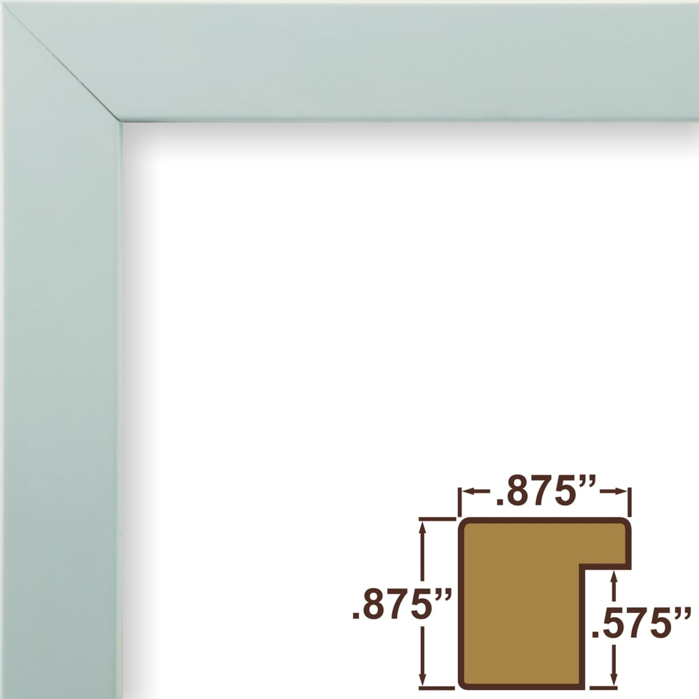 Craig Frames Confetti, 22x28 inch Modern Light Blue Picture Frame Matted for an 18x24 Photo
