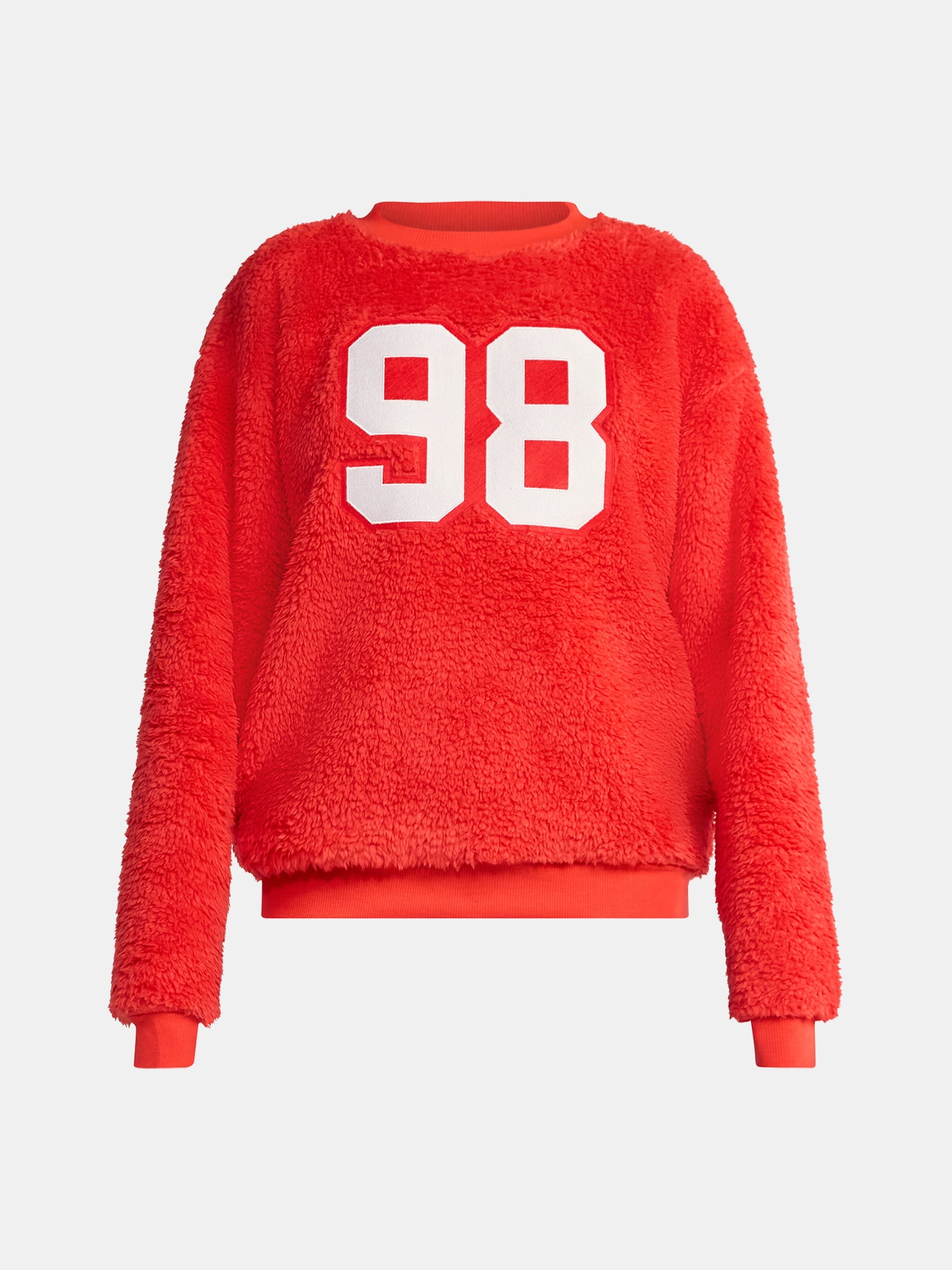 No Boundaries Sleepwear Teddy Fleece Pullover, Lightweight, Women’s