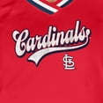 thumbnail image 6 of Women's New Era Red St. Louis Cardinals Gameday Raglan V-Neck T-Shirt, 6 of 6