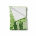 thumbnail image 2 of Music Soft Flannel Fleece Throw Blanket, Rock Concert Concept Band Performing on the Stage and Singing Festival, Cozy Plush for Indoor and Outdoor Use, 60" x 80", Green Dark Green Green, by Ambesonne, 2 of 6