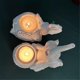 thumbnail image 3 of Candelabros de animales B-blanco, escultura de elefante, candelero para luz de té, candelabro pequeño Deco Ho, 3 of 5