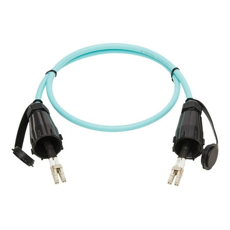 UPC: 0037332252661 | Tripp Lite 10Gb Rigid Industrial Duplex Multimode 50/125 OM3 Fiber Patch Cable (LC/LC) IP68 Aqua 1 m (3 ft.)
