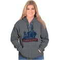 thumbnail image 4 of Funny Alexander Hammeredton Party Zip Up Hoodie Men's Women's Brisco Brands 2X, 4 of 6